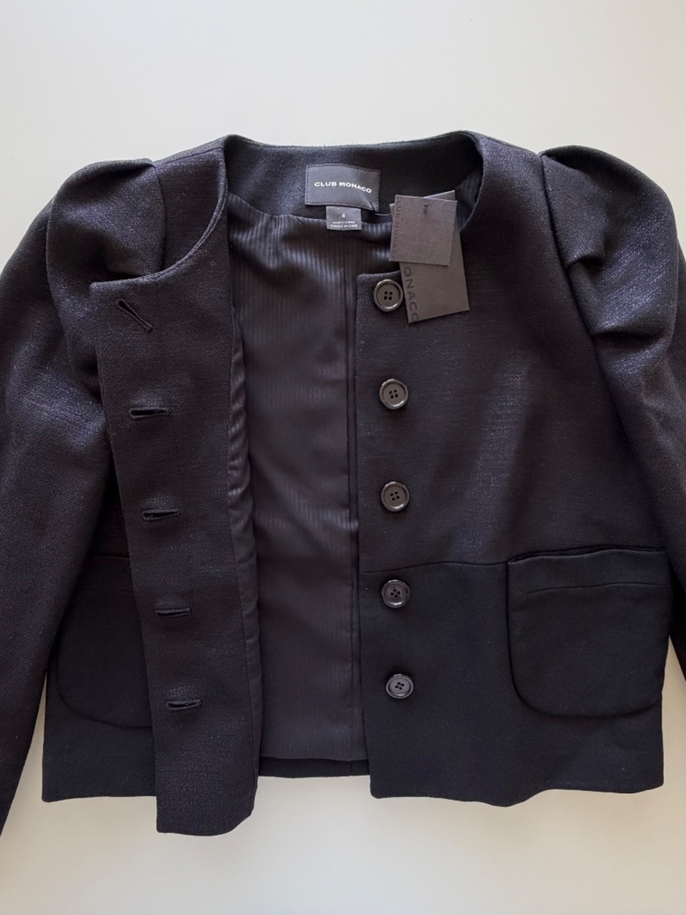 NWT Club Monaco Black Juri Jacket